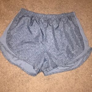 Gray patterned nike shorts
